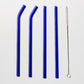 4pc Reusable Glass Straws Water Cup Straw Cup Colorful Heat Resistant Glass Straw with Cleaning Brush Drinking Milk Tea - Brooklyn Home - 0