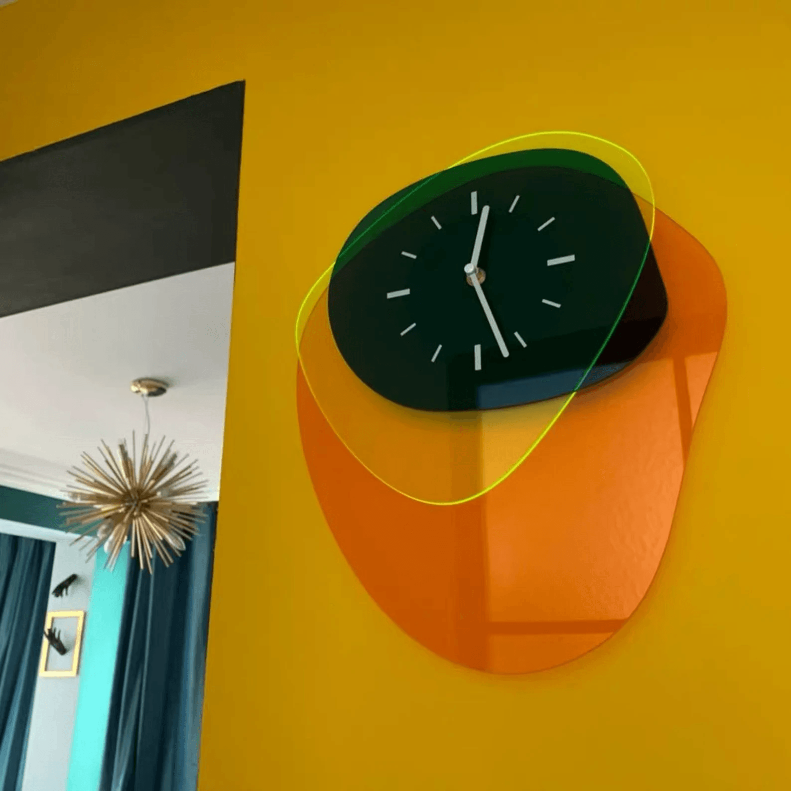 Abstract Melting Clock - Brooklyn Home - Decor