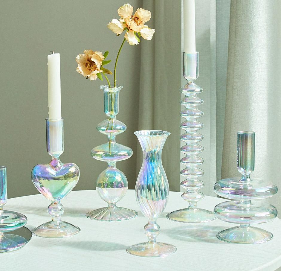 Handblown Candlestick Holder - Brooklyn Home - Candle Holders